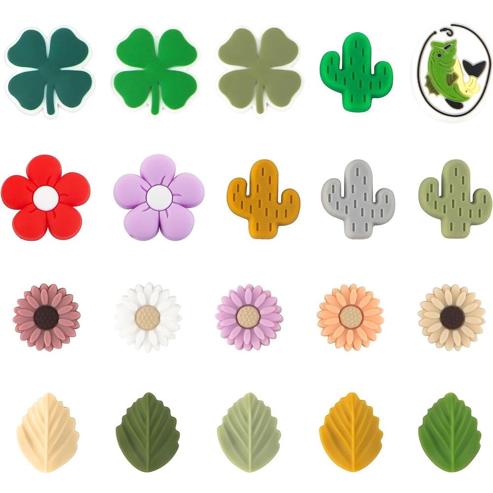 Sunrony 20PCS Silicone Focal Beads